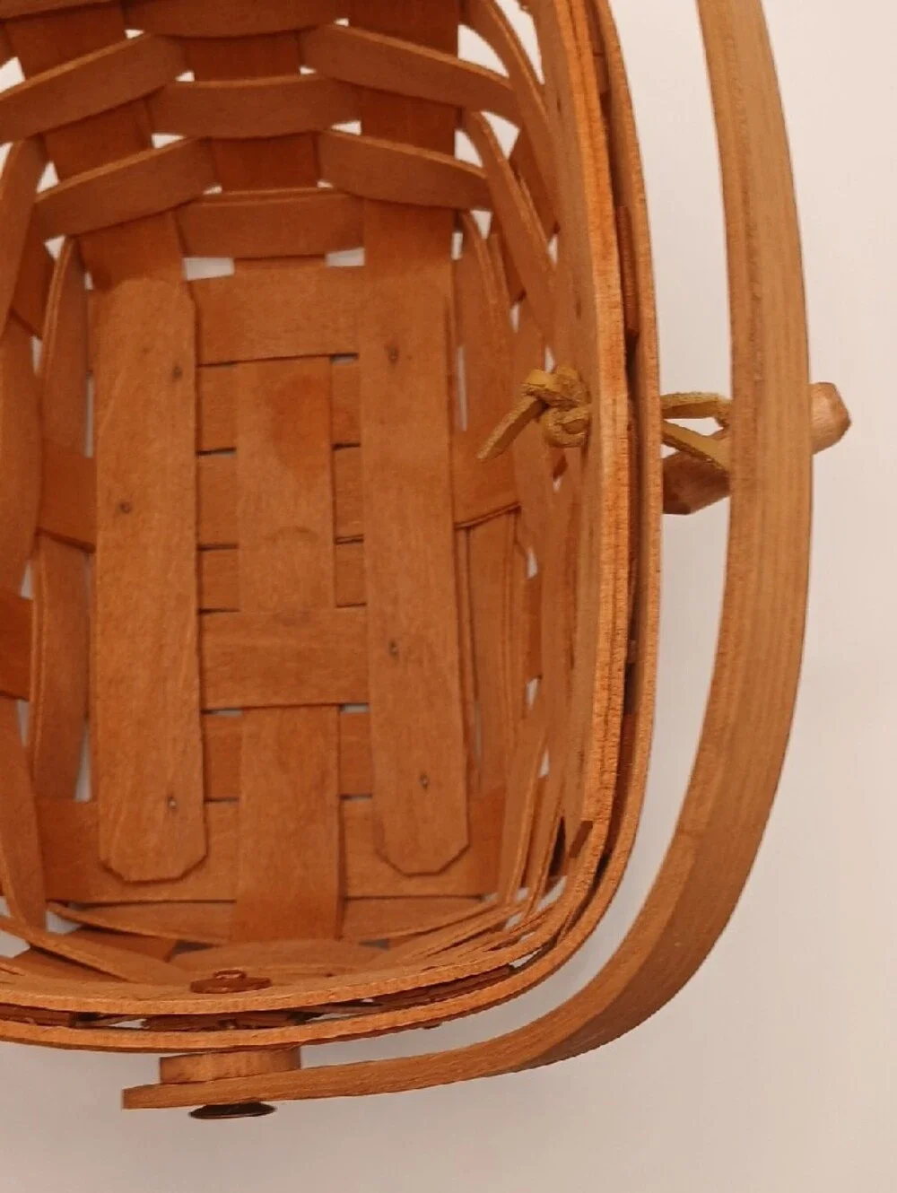 Vintage 1987 Painted Lid Small Longaberger Basket